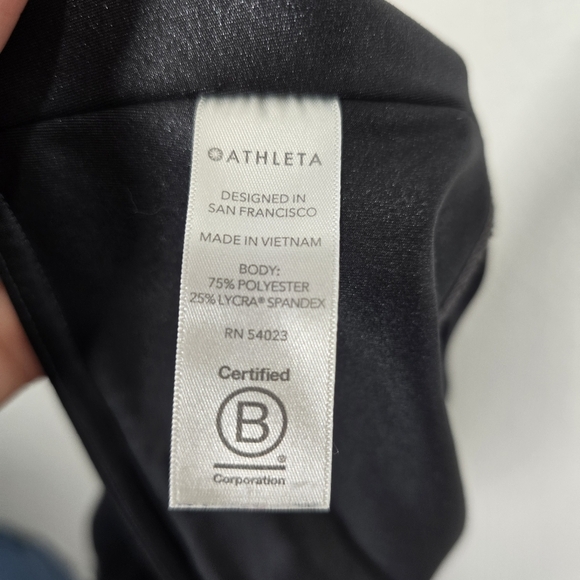 Athleta Inclination Moto Shimmer‎ Tight Womens in Powervita Black Size Medium - Picture 10 of 11